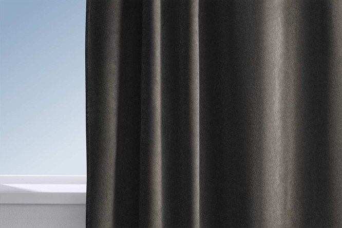 Изображение товара Штора HOFF Каламкар 200х300 см, 1 шт., цвет тёмно-серый