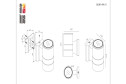 Светильник уличный настенный ST LUCE Tubo 5 Вт, LED
