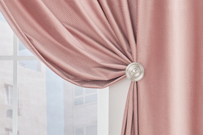 Штора ESTUDI BLANCO Zara 180х280 см, 1 шт., цвет серо-лиловый