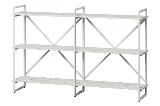 Изображение товара Стеллаж Роквуд Рант из стали и ЛДСП, современная мебель для хранения