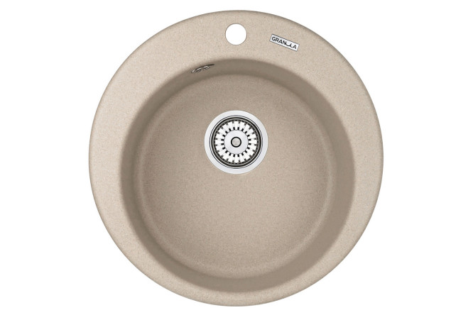 Изображение товара Врезная мойка GRANULA Granula 4801 48х48х18.5 см из кварца для кухни