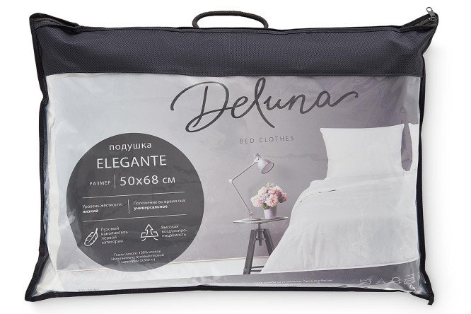 Фото 7 Подушка  DELUNA Elegante Пух/перо