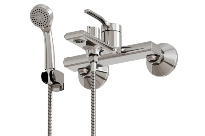 Изображение товара Смеситель MIXLINE Flat ML40-01 однорычажный хром для ванной комнаты