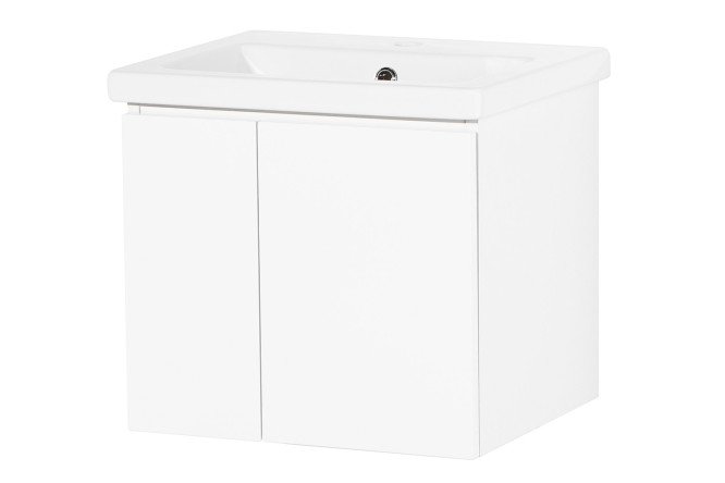 Изображение товара Тумба под умывальник АКВАЛЬ Марта 50.50.00.N 46.4 см, цвет каркаса белый, фасада белый