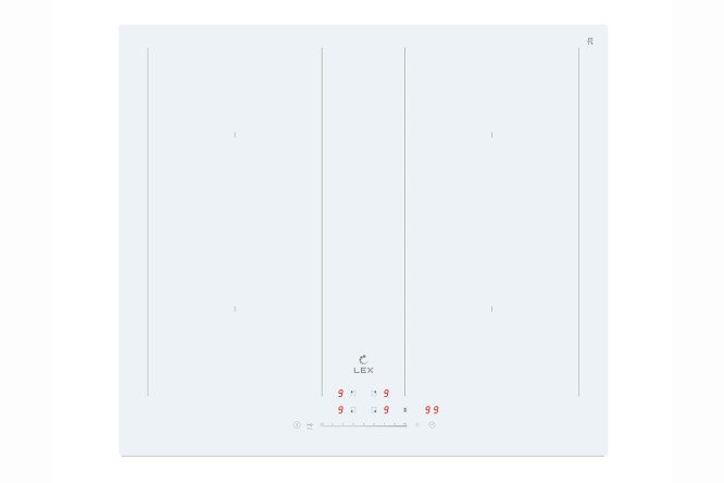 Изображение товара Индукционная варочная панель LEX EVI 641B WH 60 см стеклокерамика 4 зоны
