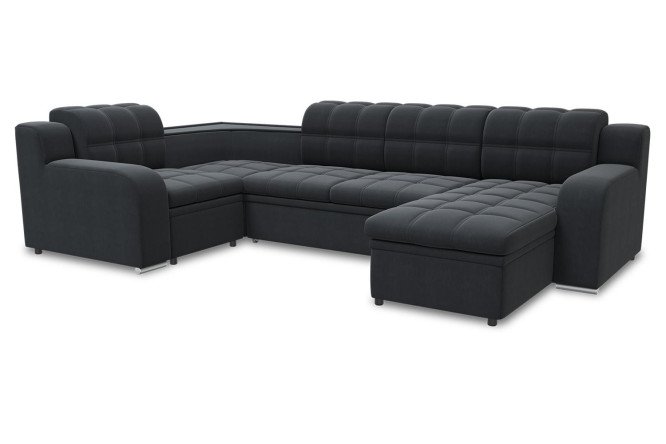 Изображение товара П-образный диван-кровать Жемчуг с механизмом Дельфин 346х92х204 см