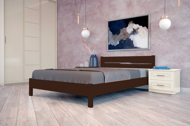 Кровать Эстери 5 цвет орех 90х200 см