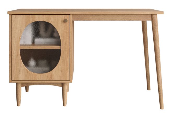 Изображение товара Стол рабочий Bubble с левой тумбой 120х75х60 см прочный и стильный