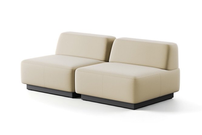 Изображение товара Модульный диван Сиб mod.1 из экокожи бежевый 180х70х90 см