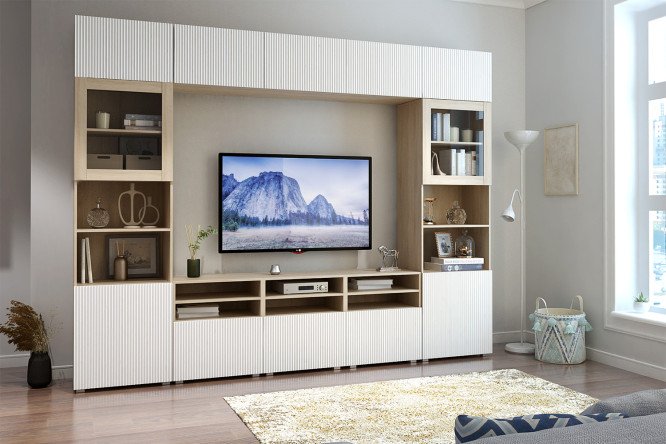 Изображение товара Гостиная Оскар дуб сонома / волна тальк