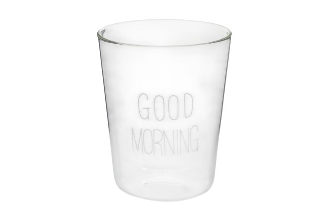 Стакан Good Morning термостойкий 400 мл, Стекло, 1 шт.