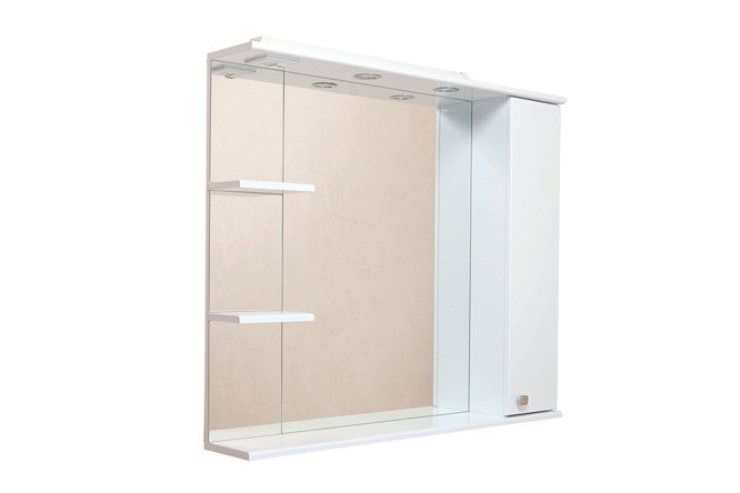 Изображение товара Шкаф-зеркало с подсветкой ONIKA Эльбрус 100 210004 правый