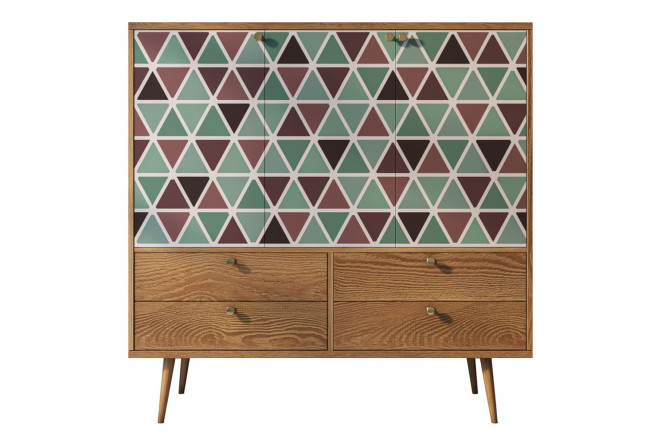 Изображение товара Большой комод Berber из ЛДСП с массивом ясеня 120х120х45 см