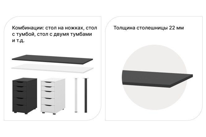 Письменный стол Alexys 140 2 тумбы