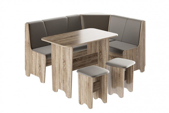 Изображение товара Кухонный уголок Техас 153.2х80х113.2 см из ЛДСП практичное решение для кухни