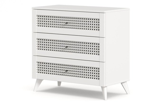 Изображение товара Комод SCANDICA Квебек 3 ящика белый современный стиль