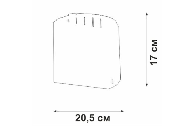 Светильник настенный VITALUCE V5869-7/2A 6 кв.м, E14