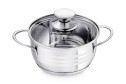 Кастрюля с крышкой REGENT Inox Bimbo Vitro 1 л
