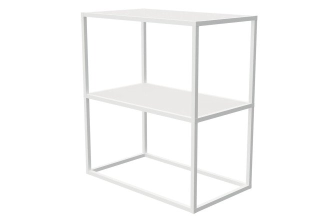 Изображение товара Стеллаж Лофт-комплект белый муар 70х78,2х40 см для дома и офиса