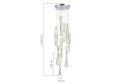 Светильник подвесной Elica 35 кв.м., LED, 40 см