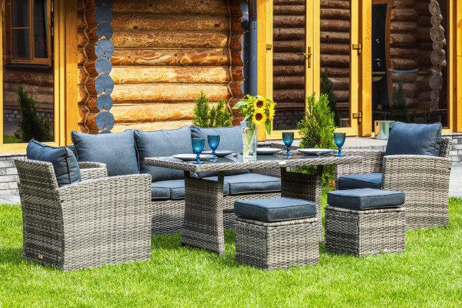 Комплект мебели Zoya цвет каркаса серый, отделки серый