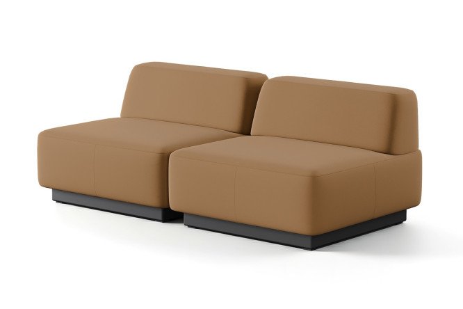 Изображение товара Диван модульный  Сиб mod.1 ,180х70х90 см, экокожа оранжевый