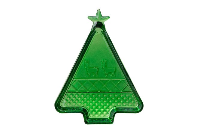 Изображение товара Блюдо Lefard Celebration Green из стекла 25x2,5x19,5 см