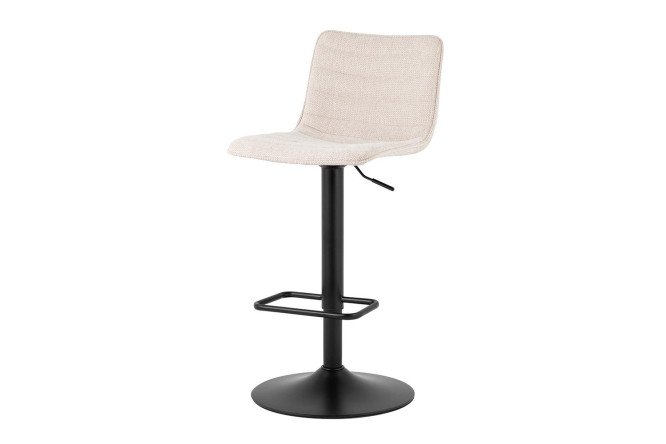 Изображение товара Стул барный Stool Group Tyler 45х85.5х49.5 см, цвет обивки бежевый, ножек чёрный