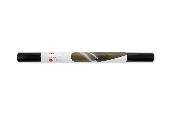 Изображение товара Скатерть HOFF Гибкое стекло Rippled black 80х120 см