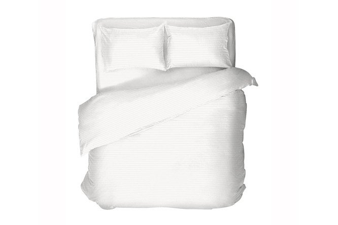 Простыня на резинке Warm White Поплин