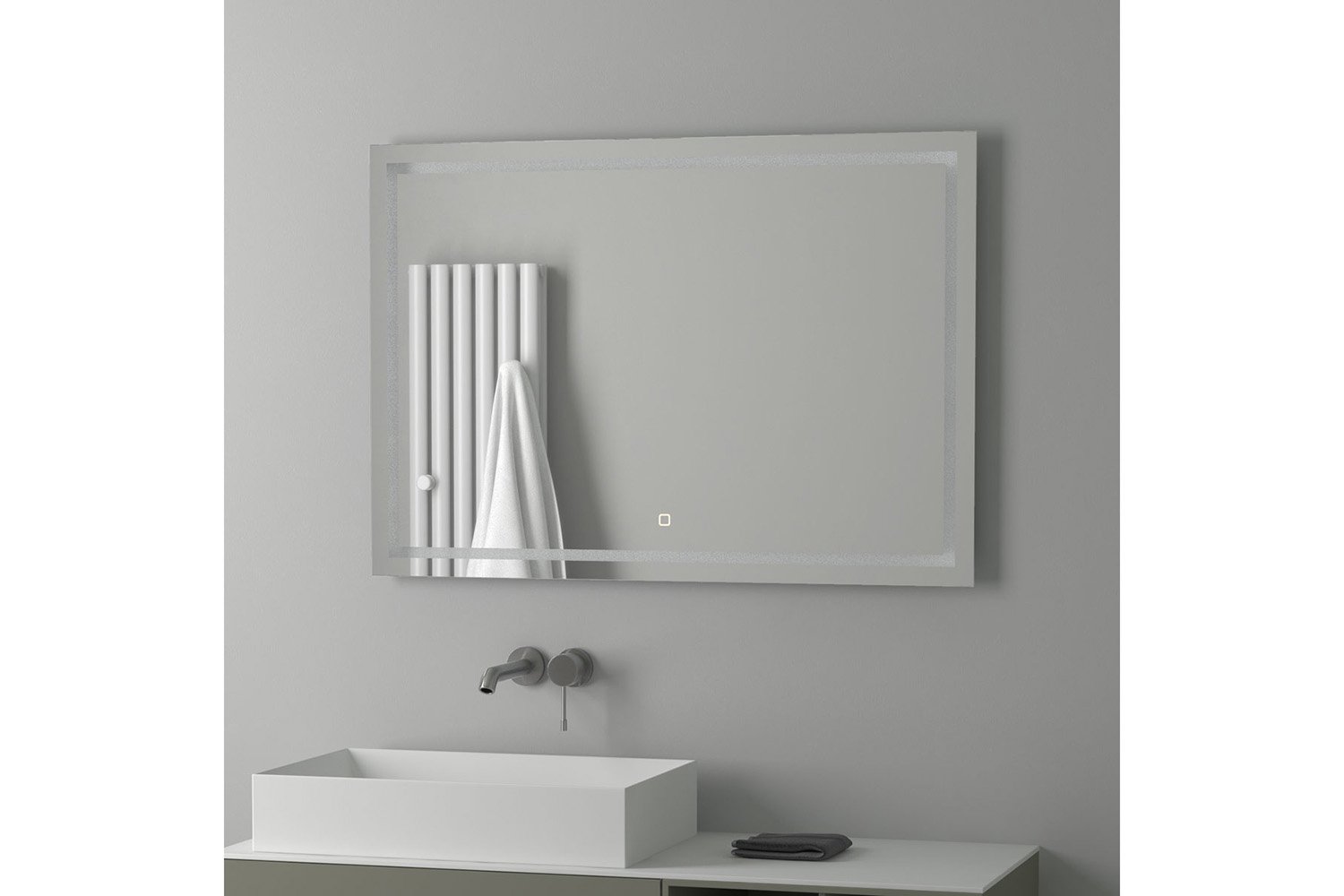 фото Зеркало со встроенным led-светильником ledline by 2437 evoform