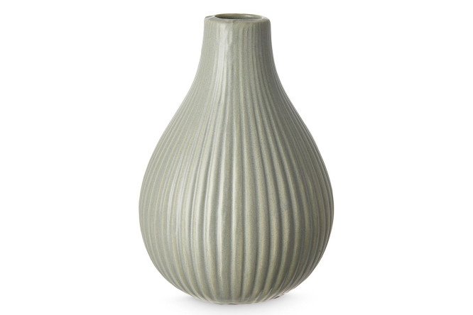 Изображение товара Ваза 23HDL1107-C08 14.8 см керамическая серого цвета