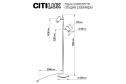 Торшер LED CITILUX Twin 3 кв.м, 23x153x23 см, LED
