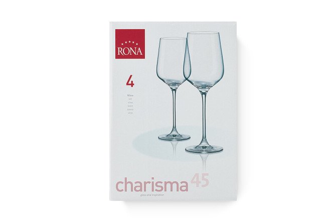 Набор бокалов Charisma для вина 450 мл, 4 шт., Хрусталь