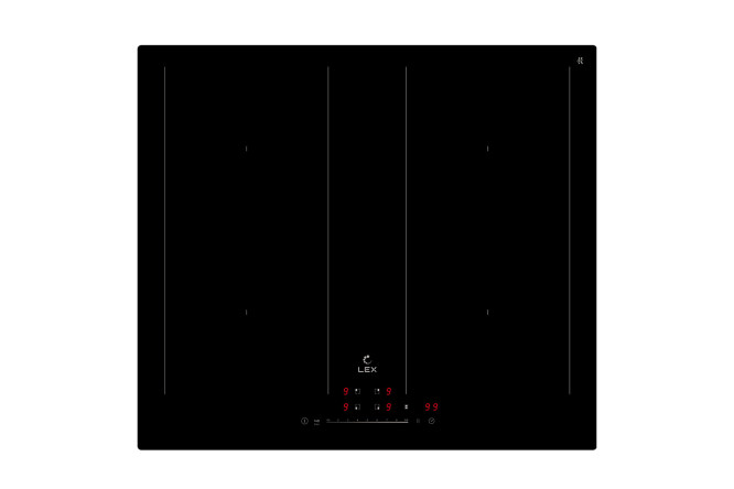 Изображение товара Индукционная варочная панель LEX EVI 641B bl 59 см стеклокерамика 4 зоны нагрева
