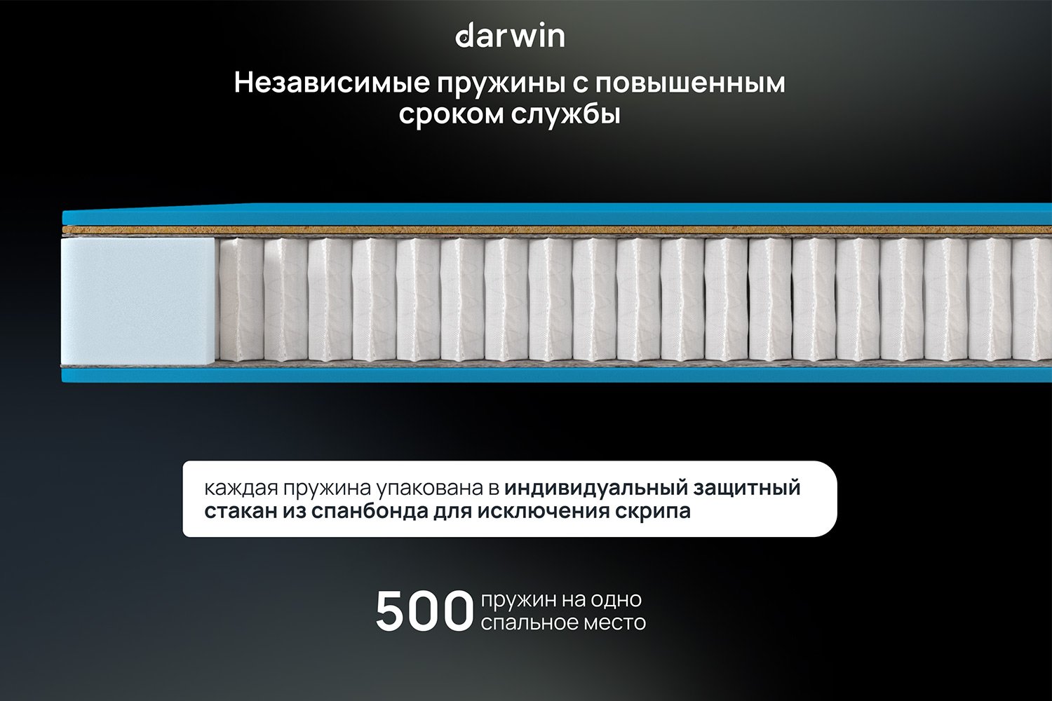 Матрас анатомический DARWIN Basic prestige 80х200 см