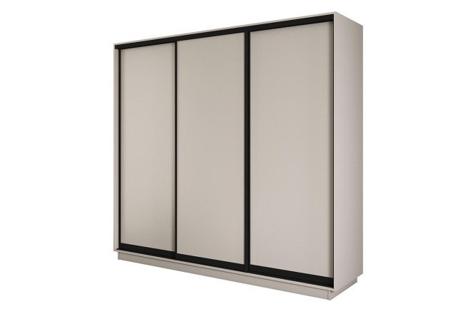 Изображение товара Шкаф-купе 3-х дверный Slide-2 v.2 180х220х45 см кашемир черный профиль Изображение товара Шкаф-купе 3-х дверный Slide-2 v.2 180х220х45 см кашемир черный профиль