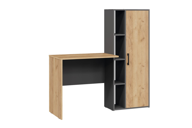 Изображение товара Письменный стол Бейли из ЛДСП с глянцевым покрытием, современный дизайн