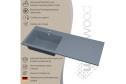 Раковина Cosmos Quartz RCosmos120LS Подвесная, 120х17.2х48 см