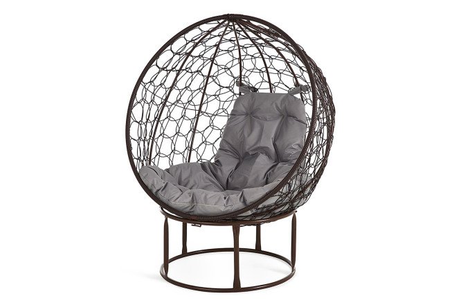 Изображение товара Садовое кресло Orbis Brown-Gray 105х110х80 см с подушкой для отдыха