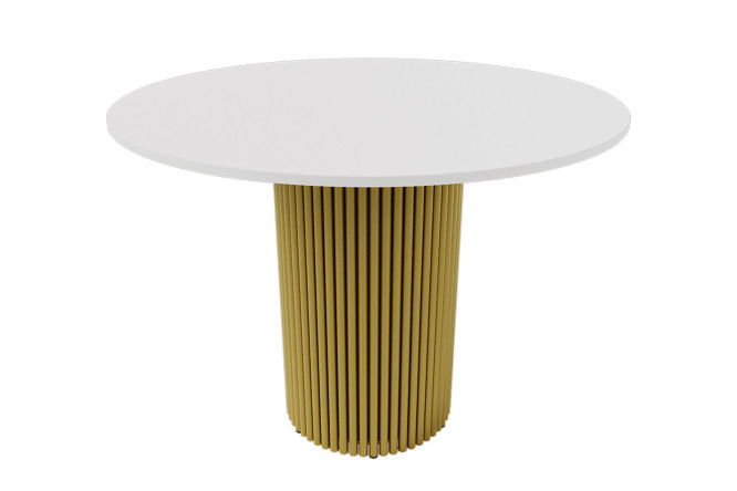 Изображение товара Стол Trubis Wood с трубчатым подстольем 100х75х100 см, прочный и стильный