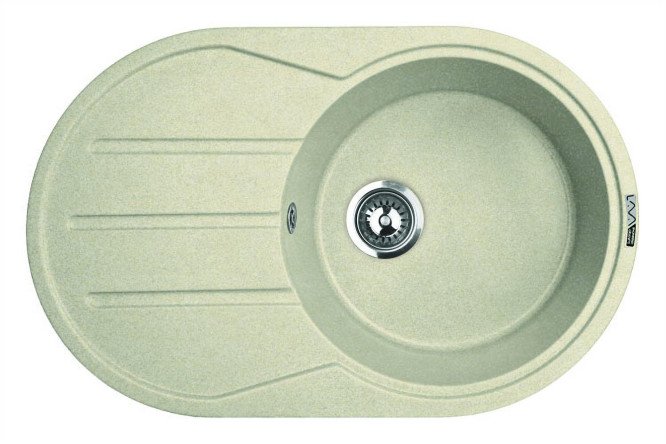 Изображение товара Мойка врезная с крылом LAVA E.2 CREMA 77х49.5 см