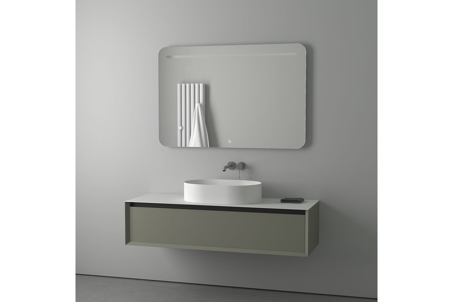Зеркало настенное со встроенным LED-светильником EVOFORM Ledline BY 2448 120х80 см
