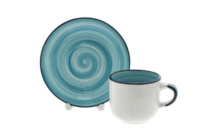 Изображение товара Чайная пара Elrington Аэрограф Мятный бриз 260 мл керамика в стильном дизайне