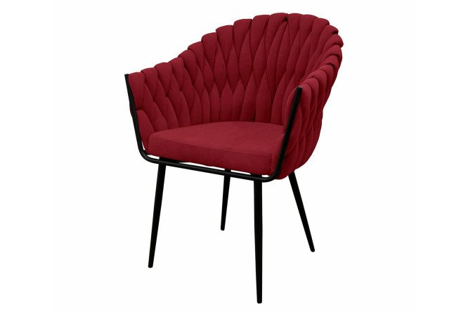 Изображение товара Стул Dublin с подлокотниками 64х86х57 см велюр металлические ножки