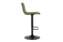 Стул барный Stool Group Tyler 45х85.5х49.5 см, цвет обивки зелёный, ножек чёрный