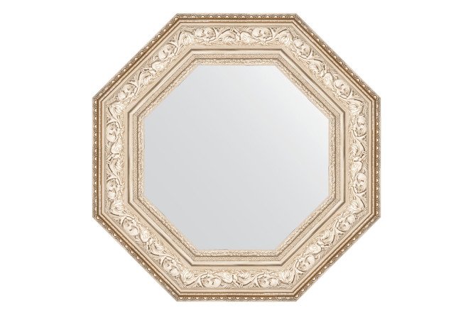 Изображение товара Настенное зеркало в багетной раме EVOFORM Octagon серебро 60.6х60.6 см