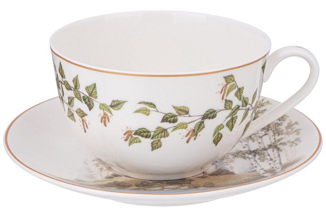 Изображение товара Lefard Берёзки: чайная пара на 1 персону 300 ml - фарфор