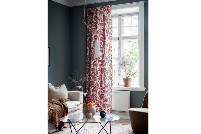 Изображение товара Штора Ramo 1 шт., цвет бежевый, бордовый