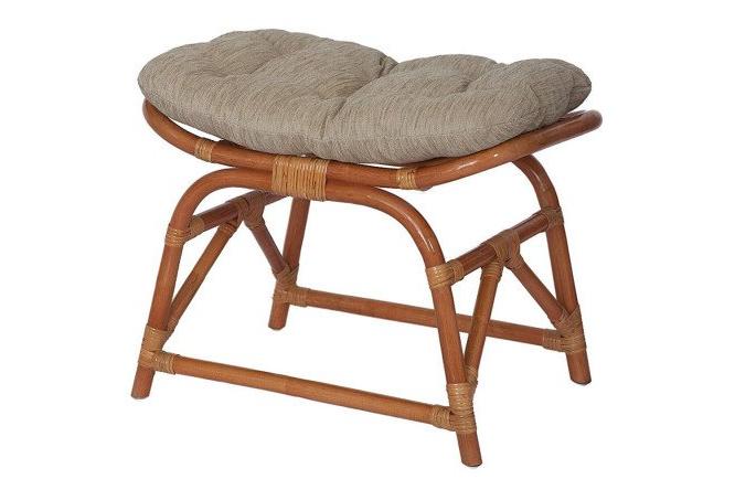 Изображение товара Пуф 12/22 цвет каркаса коньяк, сиденья бежевый